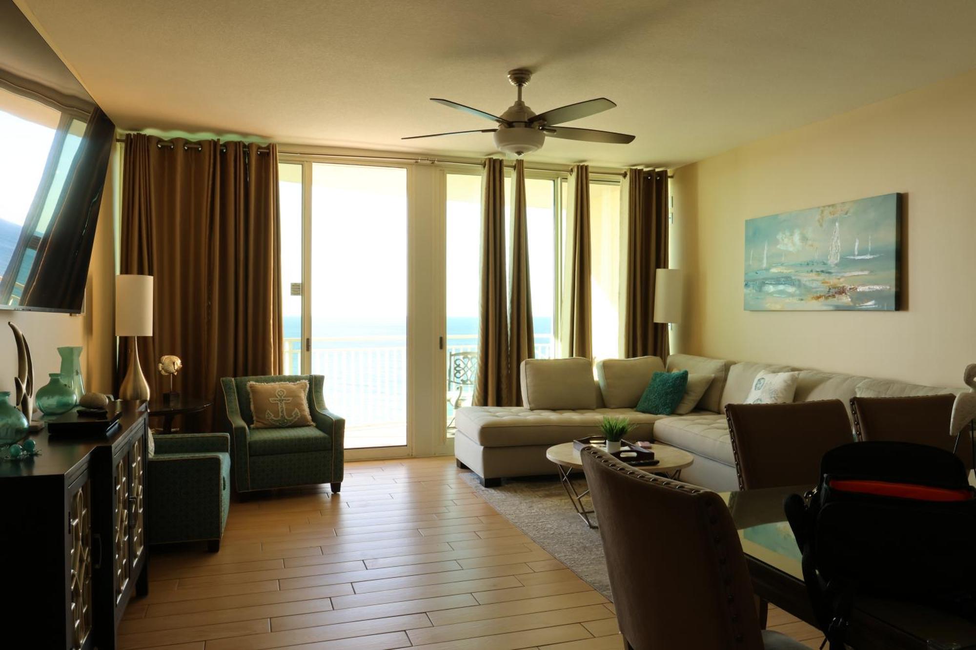 Aqua 1504 Beachfront Condo With Free Beach Chairs Panama City Beach Bagian luar foto